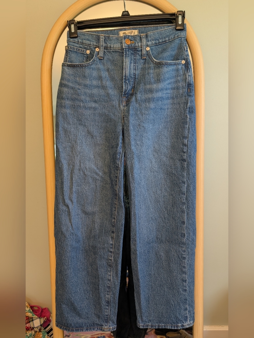 Madewell Straight-Leg Jeans in Classic Blue Denim